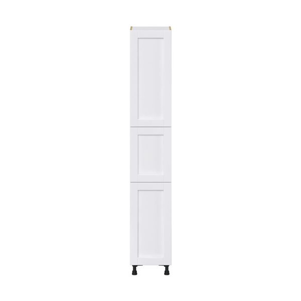 Hugo&Borg Rosemont 15 x 89.5 x 24.88 Glacier White Door And Drawer Pantry Semi-Custom Cabinet