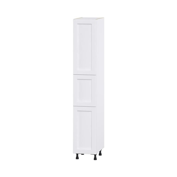 Hugo&Borg Rosemont 15 x 89.5 x 24.88 Glacier White Door And Drawer Pantry Semi-Custom Cabinet