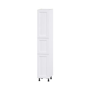 Hugo&Borg Rosemont 15 x 89.5 x 24.88 Glacier White Door And Drawer Pantry Semi-Custom Cabinet