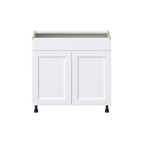 Hugo&Borg Rosemont 36 x 34.5 x 24.88 Glacier White Sink Base Semi-Custom Cabinet