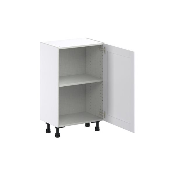 Hugo&Borg Rosemont 21 x 34.5 x 14.88 Glacier White Door Base Semi-Custom Cabinet