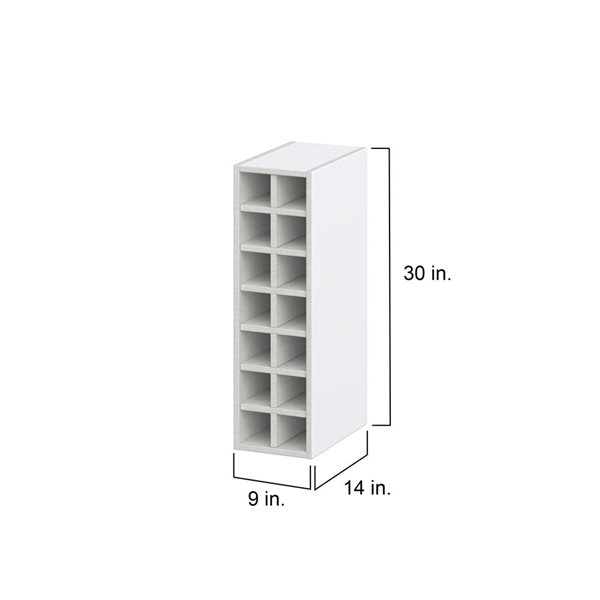 Hugo&Bord Rosemount Wall Wine Rack 9 x 30-in White Cabinet