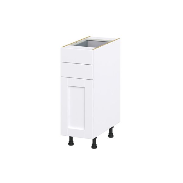 Hugo&Borg Rosemont 12 x 34.5 x 24.88 Glacier White Door And Drawer Base Semi-Custom Cabinet