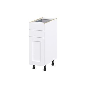 Hugo&Borg Rosemont 12 x 34.5 x 24.88 Glacier White Door And Drawer Base Semi-Custom Cabinet