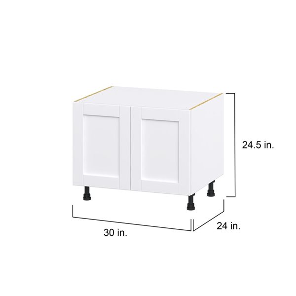 Hugo&Borg Rosemont 30 x 24.5 x 24.88 Glacier White Sink Base Semi-Custom Cabinet