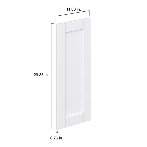 Hugo&Borg Rosemont  11.88 x 29.88 x 0.75 Cabinet  Front Door White