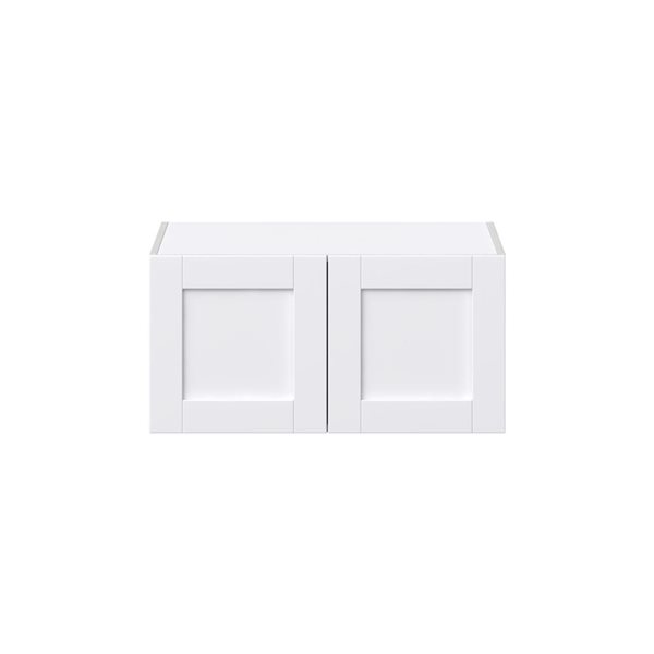 Hugo&Borg Rosemont 30 x 15 x 24.88 Glacier White Door Wall Semi-Custom Cabinet