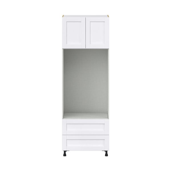 Hugo&Borg Rosemont 30 x 89.5 x 24.88 Glacier White Door And Drawer Pantry Semi-Custom Cabinet