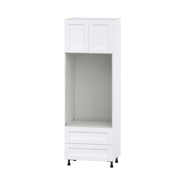 Hugo&Borg Rosemont 30 x 89.5 x 24.88 Glacier White Door And Drawer Pantry Semi-Custom Cabinet