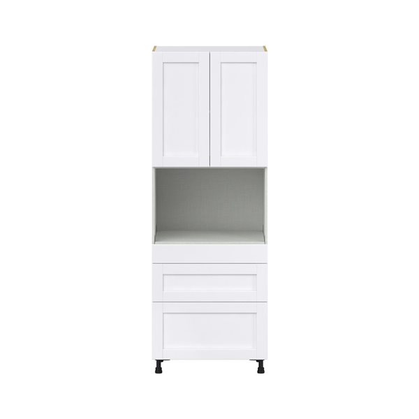 Hugo&Borg Rosemont 30 x 84.5 x 24.88 Glacier White Door And Drawer Pantry Semi-Custom Cabinet