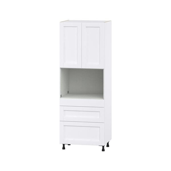 Hugo&Borg Rosemont 30 x 84.5 x 24.88 Glacier White Door And Drawer Pantry Semi-Custom Cabinet