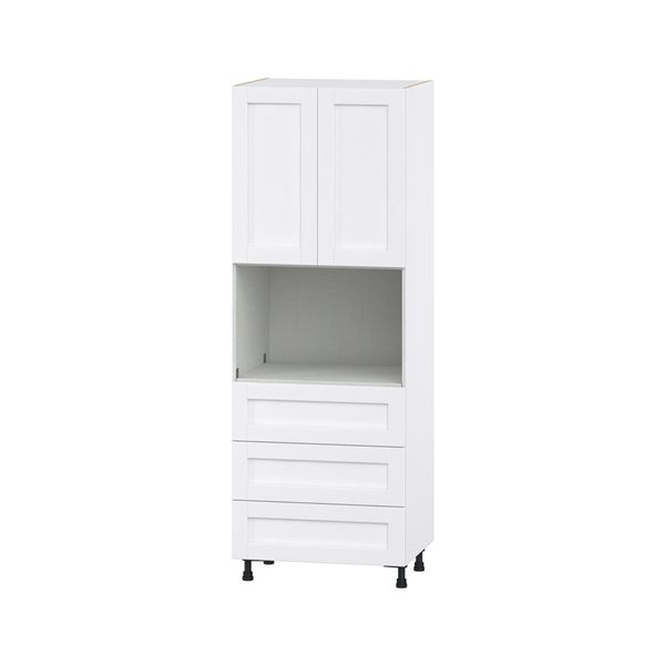 Hugo&Borg Rosemont 30 x 84.5 x 24.88 Glacier White Door And Drawer Pantry Semi-Custom Cabinet