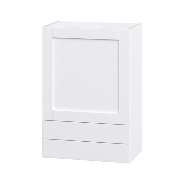 Hugo&Borg Rosemont 24 x 35 x 14.88 Glacier White Door And Drawer Wall Semi-Custom Cabinet