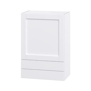 Hugo&Borg Rosemont 24 x 35 x 14.88 Glacier White Door And Drawer Wall Semi-Custom Cabinet