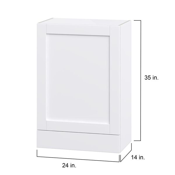 Hugo&Borg Rosemont 24 x 35 x 14.88 Glacier White Door And Drawer Wall Semi-Custom Cabinet