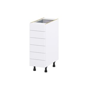 Hugo&Borg Rosemont 12 x 34.5 x 24.88 Glacier White Drawer Base Semi-Custom Cabinet