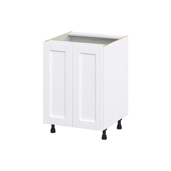 Hugo&Borg Rosemont 24 x 34.5 x 24.88 Glacier White Door Base Semi-Custom Cabinet