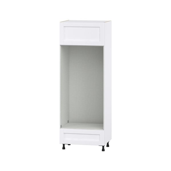 Hugo&Borg Rosemont 30 x 84.5 x 24.88 Glacier White Door And Drawer Pantry Semi-Custom Cabinet