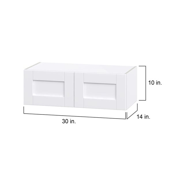 Hugo&Borg Rosemont 30 x 10 x 14.88 Glacier White Door Wall Semi-Custom Cabinet