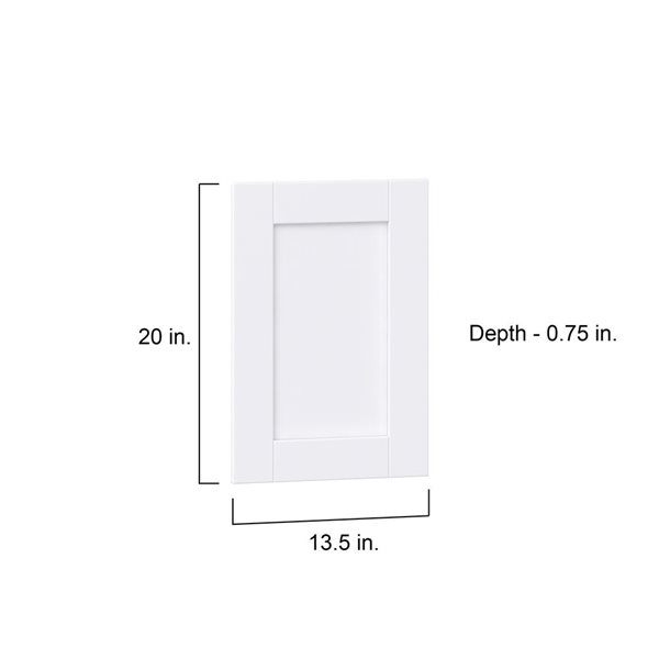 Hugo&Borg Rosemont  13.5 x 20 x 0.75 Cabinet Front Door White