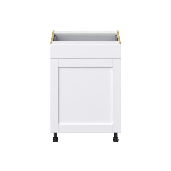 Hugo&Borg Rosemont 24 x 34.5 x 24.88 Glacier White Drawer Base Semi-Custom Cabinet