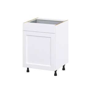 Hugo&Borg Rosemont 24 x 34.5 x 24.88 Glacier White Drawer Base Semi-Custom Cabinet