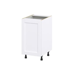 Hugo&Borg Rosemont 18 x 34.5 x 24.88 Glacier White Door And Drawer Base Semi-Custom Cabinet