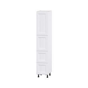 Hugo&Borg Rosemont 15 x 84.5 x 24.88 Glacier White Door And Drawer Pantry Semi-Custom Cabinet