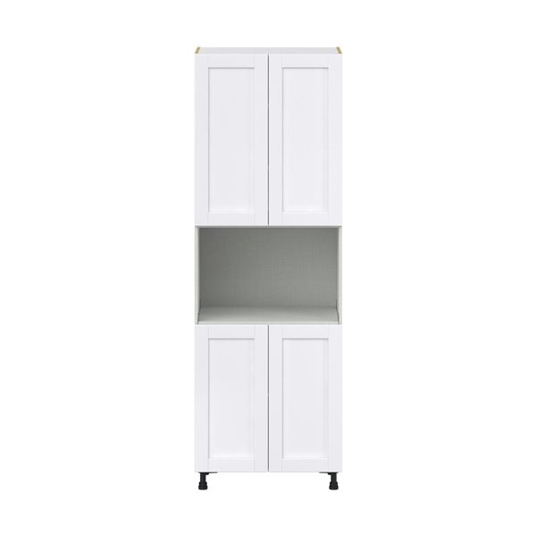 Hugo&Borg Rosemont 30 x 89.5 x 24.88 Glacier White Door Pantry Semi-Custom Cabinet