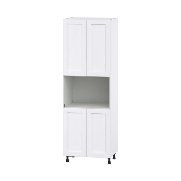 Hugo&Borg Rosemont 30 x 89.5 x 24.88 Glacier White Door Pantry Semi-Custom Cabinet