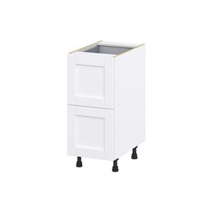 Hugo&Borg Rosemont 15 x 34.5 x 24.88 Glacier White Drawer Base Semi-Custom Cabinet