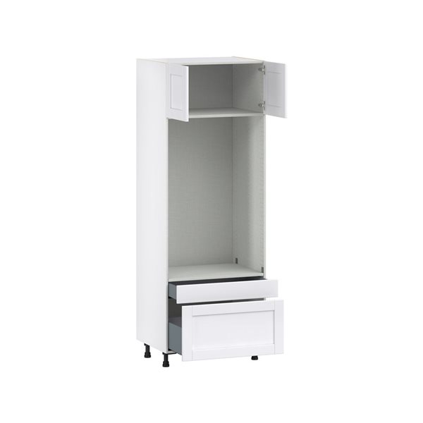 Hugo&Borg Rosemont 30 x 84.5 x 24.88 Glacier White Door And Drawer Pantry Semi-Custom Cabinet