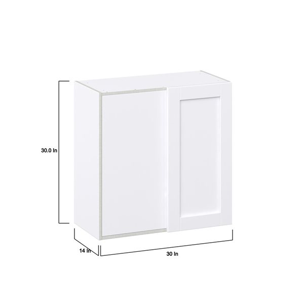 Hugo&Borg Rosemont 30 x 30 x 14.88 Glacier White Door Wall Semi-Custom Cabinet