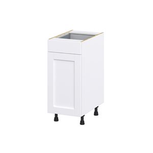 Hugo&Borg Rosemont 15 x 34.5 x 24.88 Glacier White Drawer Base Semi-Custom Cabinet