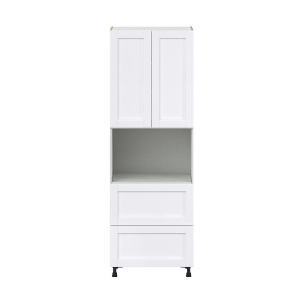 Hugo&Borg Rosemont 30 x 89.5 x 24.88 Glacier White Door And Drawer Pantry Semi-Custom Cabinet