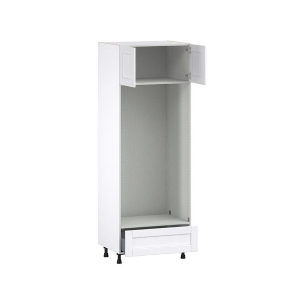 Hugo&Borg Rosemont 30 x 84.5 x 24.88 Glacier White Door And Drawer Pantry Semi-Custom Cabinet