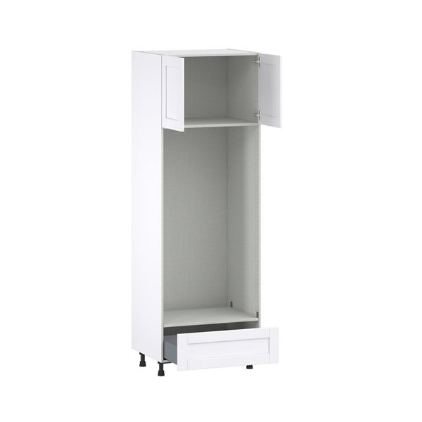 Hugo&Borg Rosemont 30 x 89.5 x 24.88 Glacier White Door And Drawer Pantry Semi-Custom Cabinet