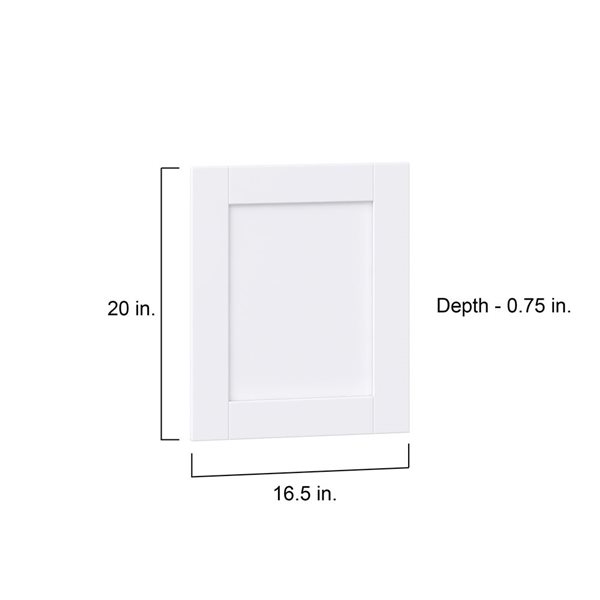 Hugo&Borg Rosemont  16.5 x 20 x 0.75 Cabinet Front Door White