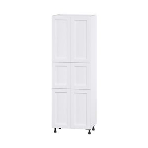 Hugo&Borg Rosemont 30 x 89.5 x 24.88 Glacier White Door And Drawer Pantry Semi-Custom Cabinet