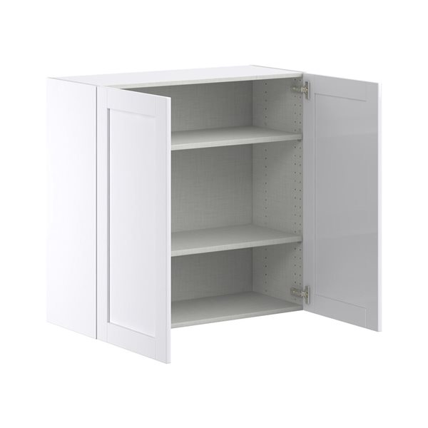 Hugo&Borg Rosemont 36 x 35 x 14.88 Glacier White Door Wall Semi-Custom Cabinet