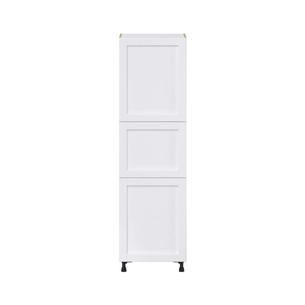 Hugo&Borg Rosemont 24 x 84.5 x 24.88 Glacier White Door And Drawer Pantry Semi-Custom Cabinet