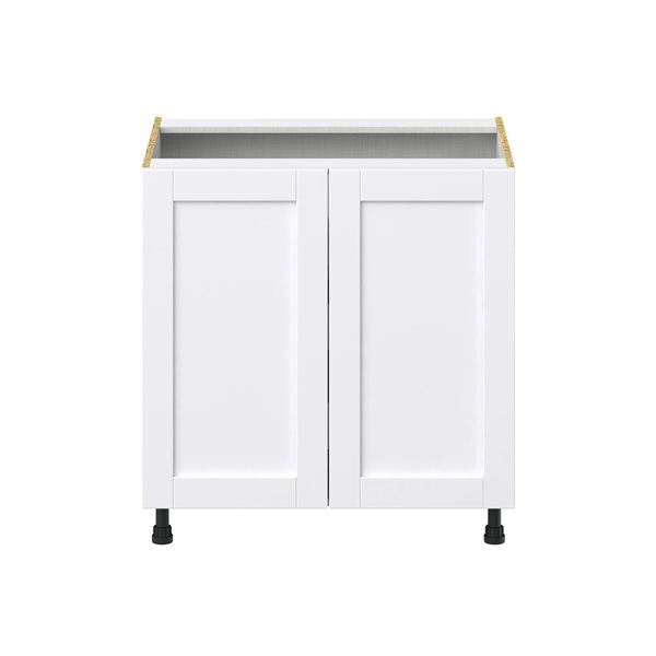 Hugo&Borg Rosemont 33 x 34.5 x 24.88 Glacier White Door And Drawer Base Semi-Custom Cabinet