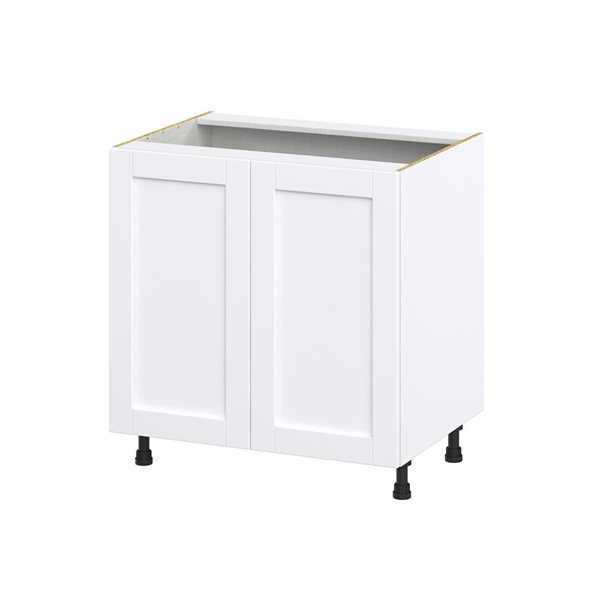 Hugo&Borg Rosemont 33 x 34.5 x 24.88 Glacier White Door And Drawer Base Semi-Custom Cabinet