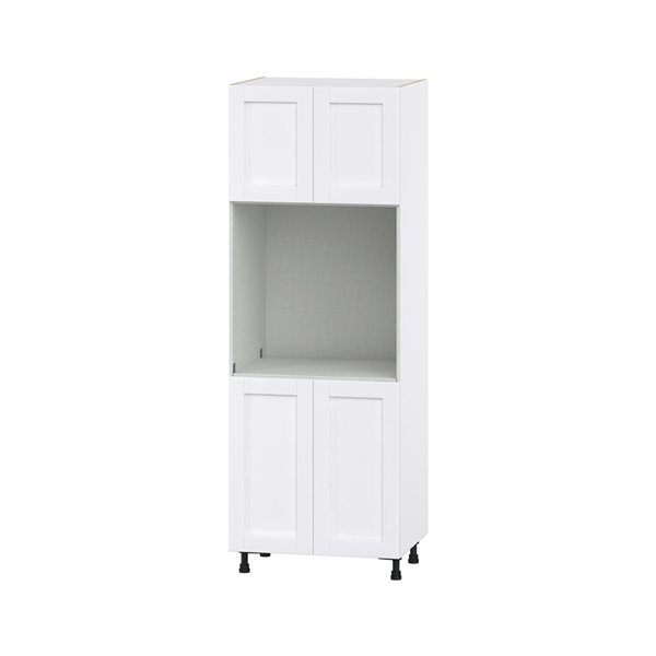 Hugo&Borg Rosemont 30 x 84.5 x 24.88 Glacier White Door Pantry Semi-Custom Cabinet