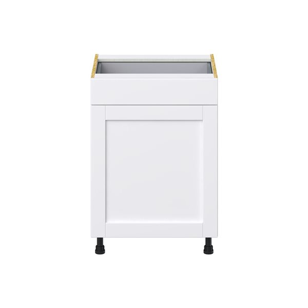 Hugo&Borg Rosemont 24 x 34.5 x 24.88 Glacier White Door And Drawer Base Semi-Custom Cabinet