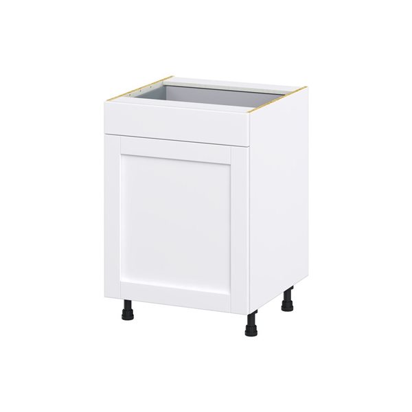 Hugo&Borg Rosemont 24 x 34.5 x 24.88 Glacier White Door And Drawer Base Semi-Custom Cabinet