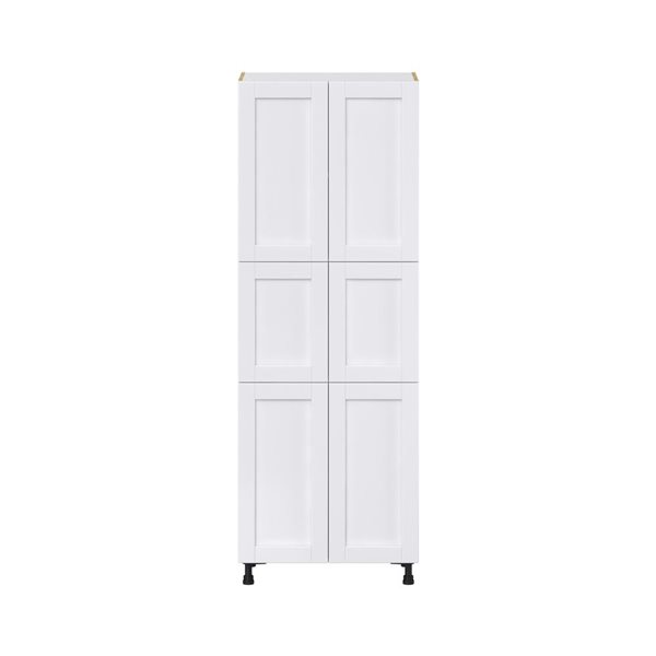 Hugo&Borg Rosemont 30 x 84.5 x 24.88 Glacier White Door And Drawer Pantry Semi-Custom Cabinet