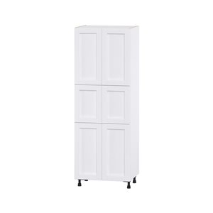 Hugo&Borg Rosemont 30 x 84.5 x 24.88 Glacier White Door And Drawer Pantry Semi-Custom Cabinet