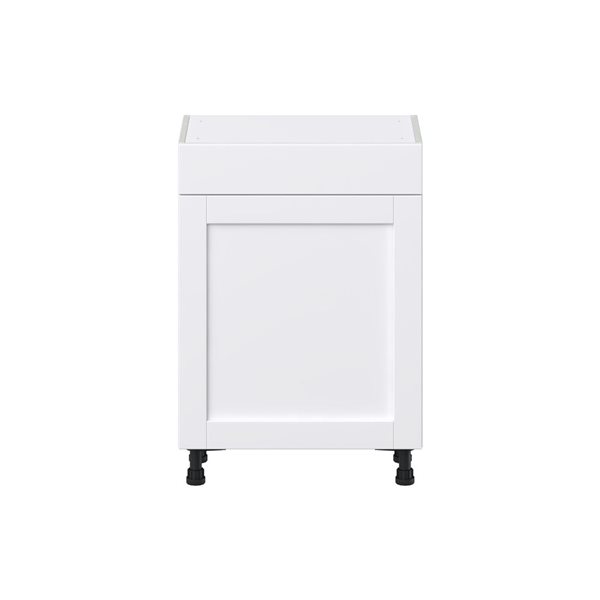 Hugo&Borg Rosemont 24 x 34.5 x 14.88 Glacier White Door And Drawer Base Semi-Custom Cabinet