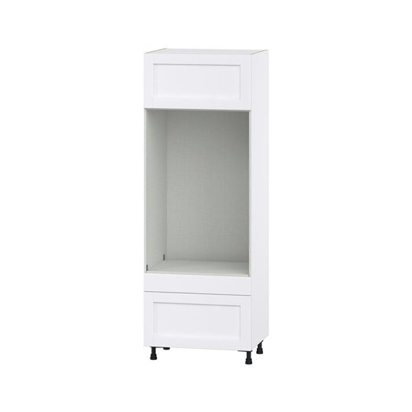 Hugo&Borg Rosemont 30 x 84.5 x 24.88 Glacier White Drawer Pantry Semi-Custom Cabinet